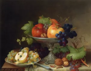 Still Life with Fruit by Helen Searle - Oil Painting Reproduction