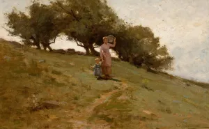 When the Dew is in the Grass Oil painting by Helen Sheldon Jacobs Smillie