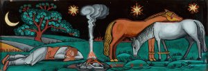 On a pasture by Helena Schrammowna Oil Painting