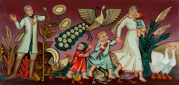 Zosia i Hrabia by Helena Schrammowna - Hand-Painted Oil Painting Reproduction