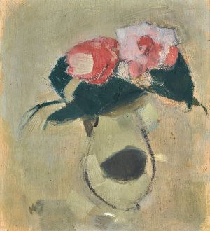 Camellias by Helene Schjerfbeck Oil Painting