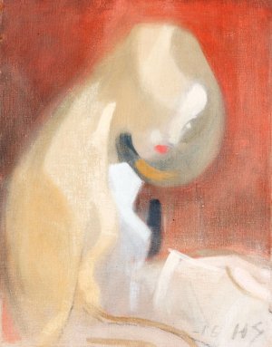 Girl with Blonde Hair by Helene Schjerfbeck Oil Painting