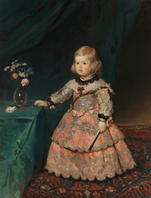 Infanta Maria Teresia, copy after Velazquez by Helene Schjerfbeck Oil Painting