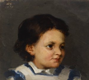 Little Liisa by Helene Schjerfbeck Oil Painting