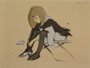 Silk Shoes by Helene Schjerfbeck Oil Painting