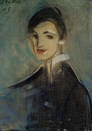 Singer In Black by Helene Schjerfbeck Oil Painting