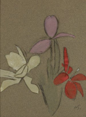 Small Lilies by Helene Schjerfbeck Oil Painting