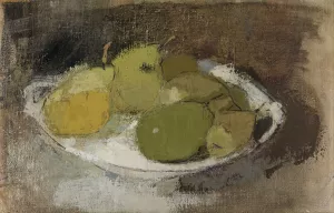 Still Life in Green by Helene Schjerfbeck Oil Painting