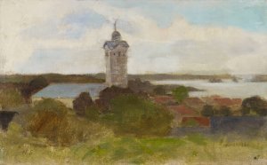 Tammisaari Church by Helene Schjerfbeck Oil Painting