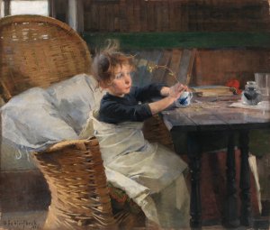 The Convalescent by Helene Schjerfbeck Oil Painting
