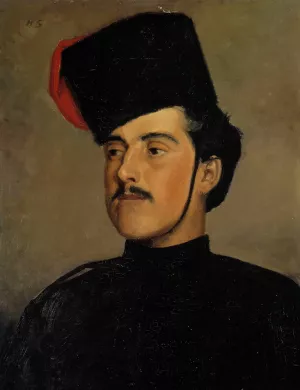 The Cossack Oil painting by Helene Schjerfbeck