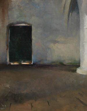 The Door by Helene Schjerfbeck Oil Painting