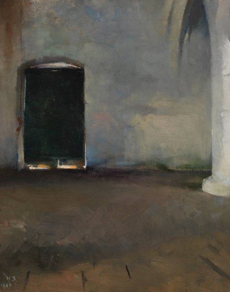 The Door  by Helene Schjerfbeck - Hand-Painted Oil Painting Reproduction