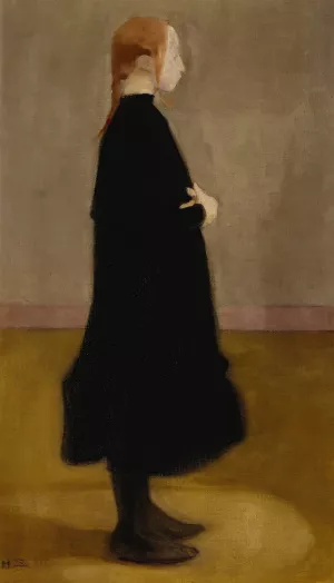 The School Girl Ii by Helene Schjerfbeck Oil Painting
