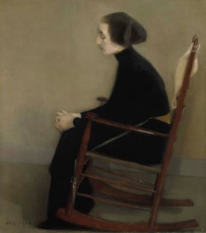 The Seamstress by Helene Schjerfbeck Oil Painting