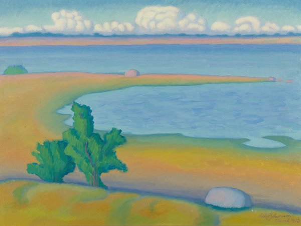 Promontory Oland  by Helge Johansson - Hand-Painted Oil Painting Reproduction