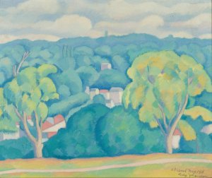 St.Cloud by Helge Johansson Oil Painting