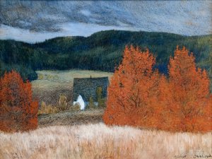Autumnal Mood Jamtland by Helmer Osslund Oil Painting