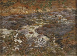Cascading Brook by Helmer Osslund Oil Painting