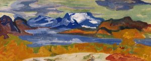 On the Way to 'Sjofallet' by Helmer Osslund Oil Painting