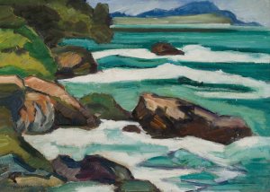 The Mediterranean Breaker by Helmer Osslund Oil Painting