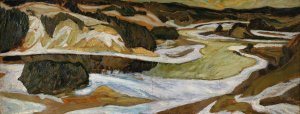 The River angermanalven by Helmer Osslund Oil Painting