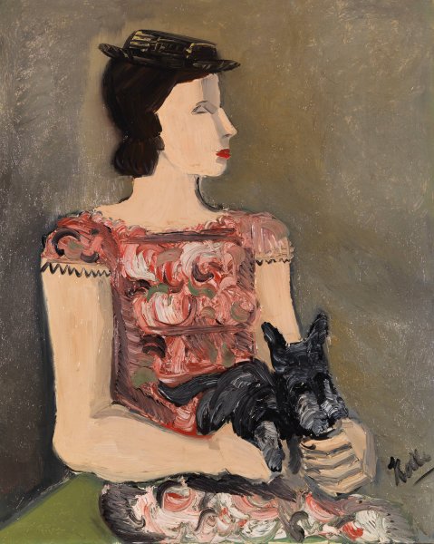 Main Product Photo of Portrait d'une jeune fille  Painting by Helmut Kolle