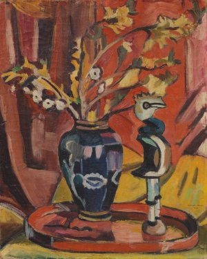 Stillleben by Helmuth Macke Oil Painting