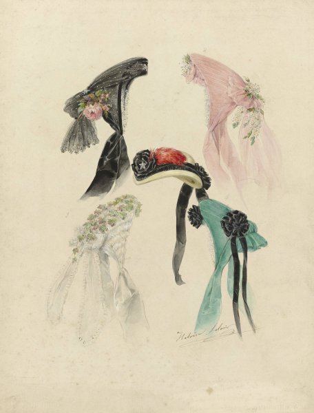 Le Journal des Dames et des Demoiselles, 1865, No. 760, Pl. 15  by Heloïse Leloir-Colin - Hand-Painted Oil Painting Reproduction