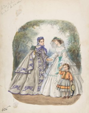 Illustration for a French fashion magazine by Heloise Leloir Oil Painting