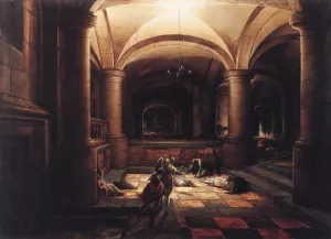 The Liberation of St Peter Oil painting by Hendrick Van Steenwyck The Younger