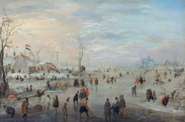 Main Product Photo of Enjoying the Ice  Painting by Hendrick Avercamp