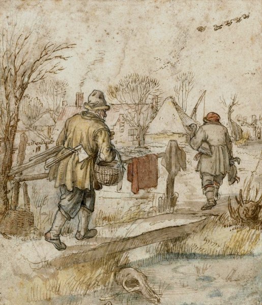 Main Product Photo of Return of the Duck Hunters  Painting by Hendrick Avercamp