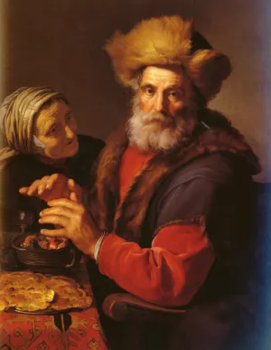 An Allegory of Winter by Hendrick Bloemaert Oil Painting