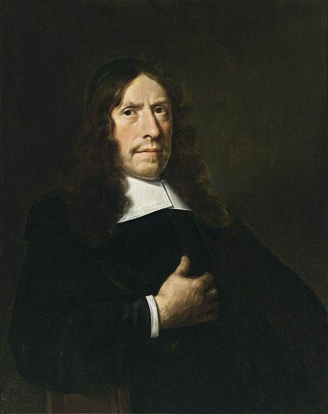 Portrait of a Cleric by Hendrick Cornelisz Van Vliet - Hand-Painted Oil Painting Reproduction