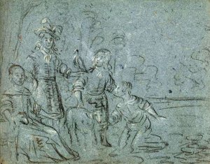 Sketchbook by Hendrick Cornelisz Van Vliet Oil Painting