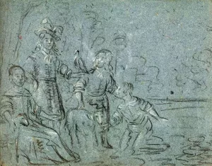 Sketchbook by Hendrick Cornelisz Van Vliet Oil Painting