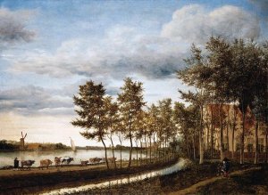 Drovers with their Animals by Hendrick Cornelisz Vroom Oil Painting