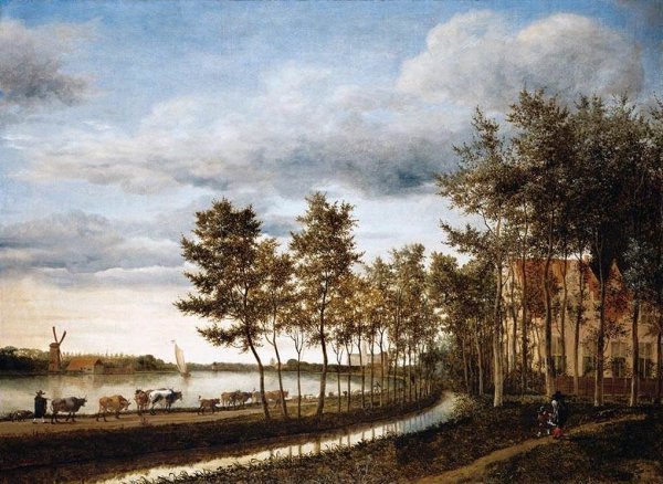Drovers with their Animals by Hendrick Cornelisz Vroom - Hand-Painted Oil Painting Reproduction