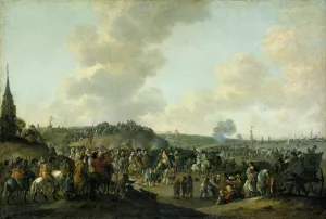 The Departure of Charles II of England from Scheveningen, June 2, 1660 by Hendrick De Meijer Oil Painting