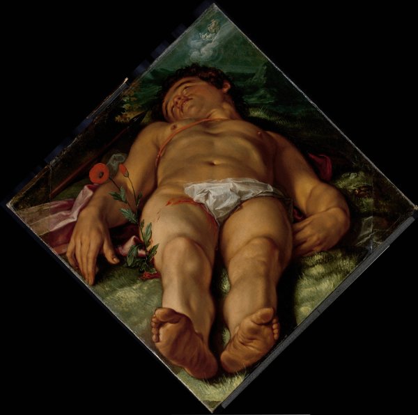 Main Product Photo of Dying Adonis  Painting by Hendrick Goltzius
