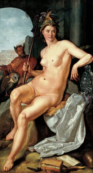 Minerva by Hendrick Goltzius Oil Painting