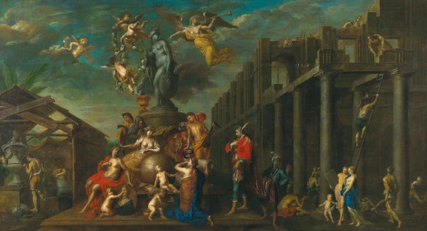 Main Product Photo of Allegory of the Arts  Painting by Hendrick Govaerts