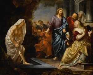 The Raising Of Lazarus by Hendrick Heerschop Oil Painting