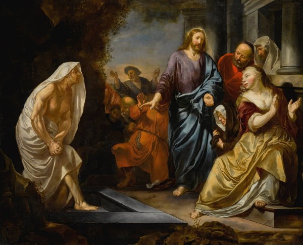 Main Product Photo of The Raising Of Lazarus  Painting by Hendrick Heerschop