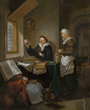 Visit to the Doctor by Hendrick Heerschop Oil Painting