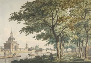 The Muiderpoort, Amsterdam, seen from the Plantage by Hendrick Keun Oil Painting