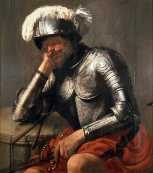 Mars Asleep by Hendrick Ter Brugghen Oil Painting