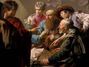 The Calling Of Saint Matthew by Hendrick Ter Brugghen Oil Painting