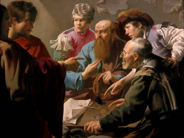 Main Product Photo of The Calling Of Saint Matthew  Painting by Hendrick Ter Brugghen